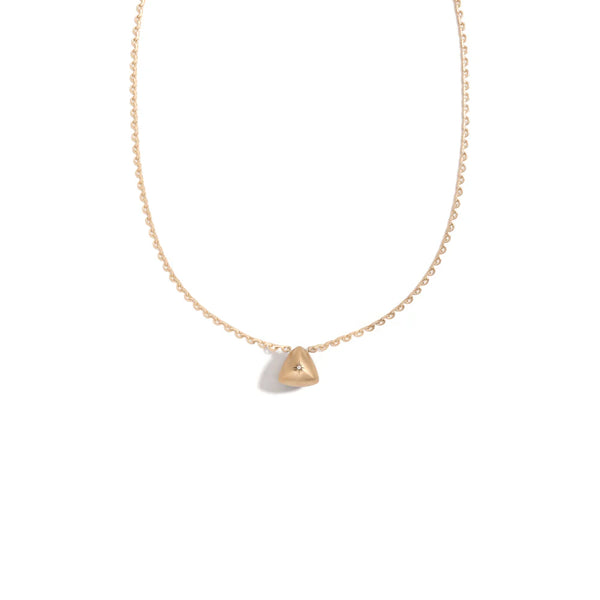 Mined + Found Gray Trillion Tanzanite Necklace