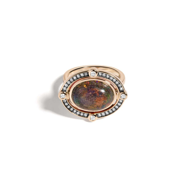 Mined + Found Reversible Compass Ring