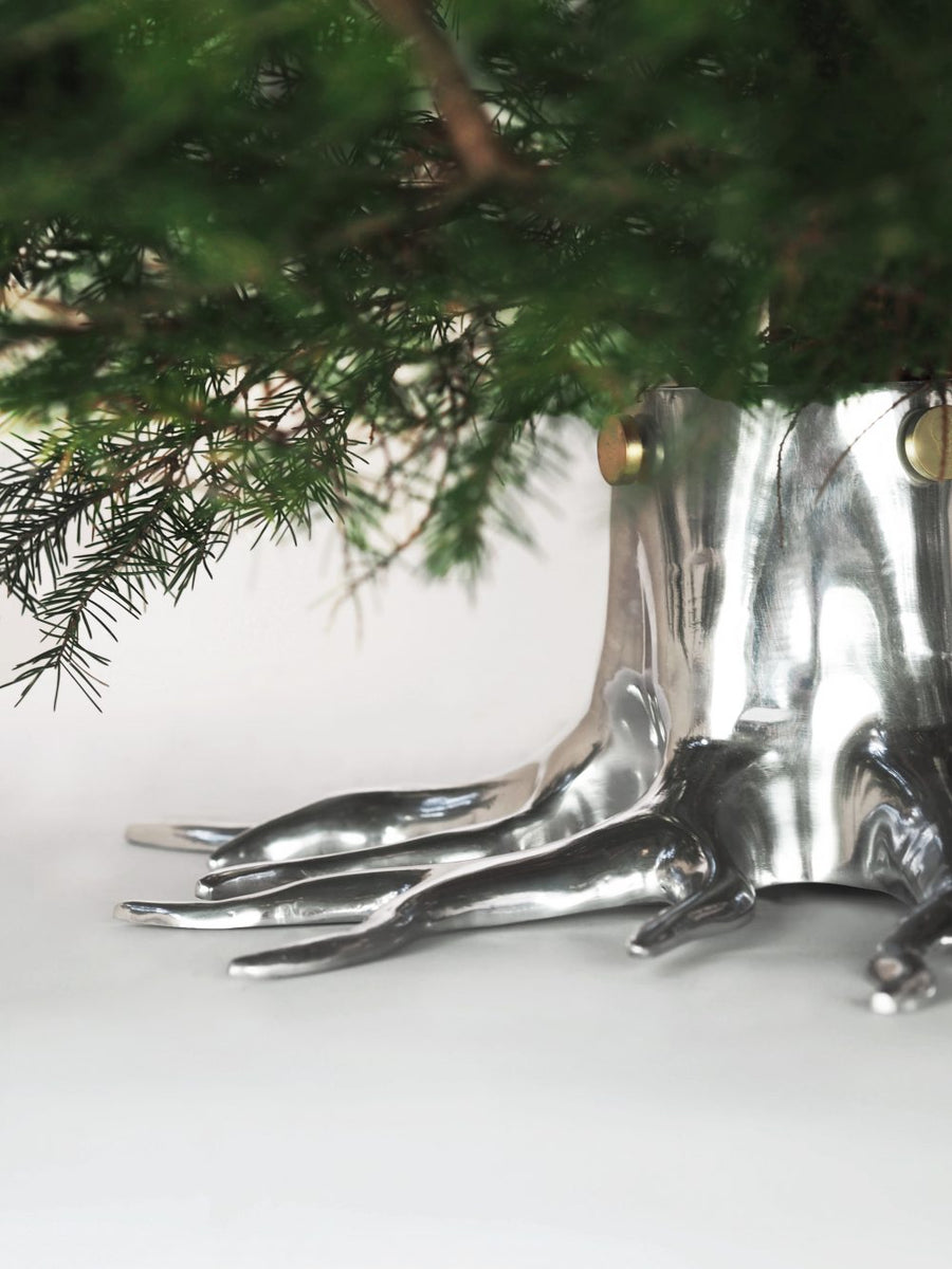 Christmas Tree Stand - Silver – Underscore Art