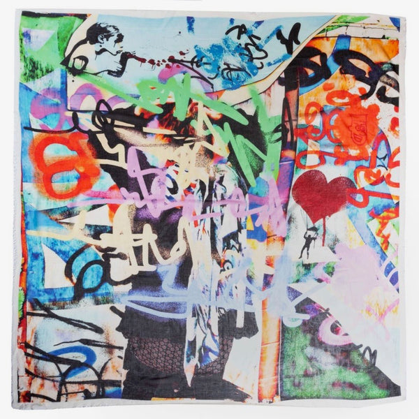 Scarf - La Vie En Rose - Silk