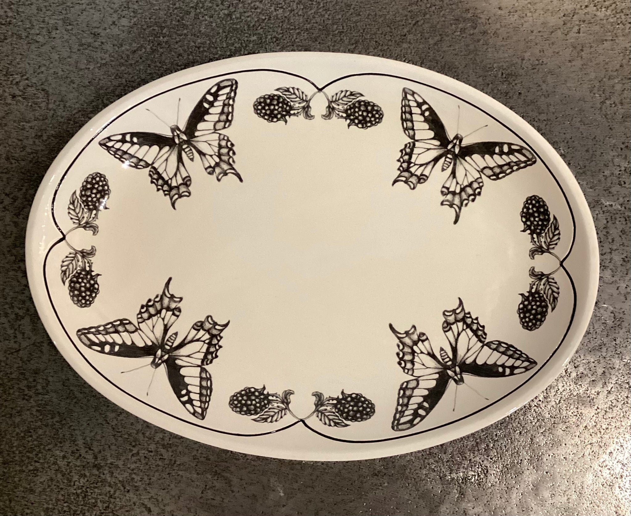 Oval Platter Swallowtail Butterfly