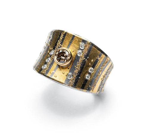 Atelier Zobel Ring with natural brown diamond