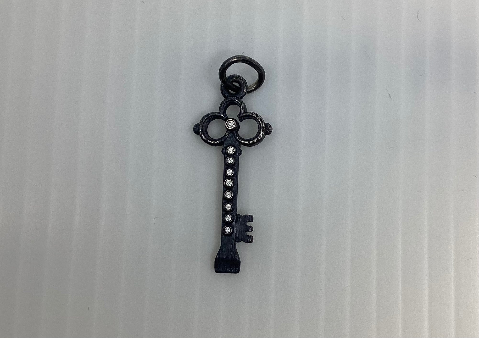 Erica Molinari Diamond  Cut Out Key Charm