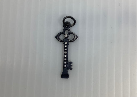 Erica Molinari Diamond  Cut Out Key Charm