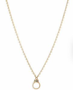 14k Lace Pendant Holder Chain