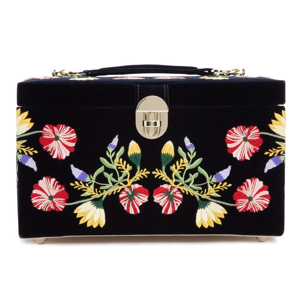 Wolf Zoe Medium Jewelry Box - Indigo