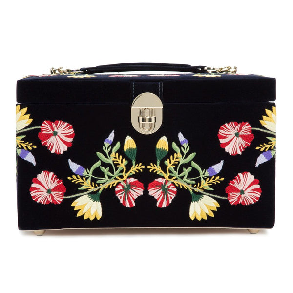 Wolf Zoe Medium Jewelry Box - Indigo