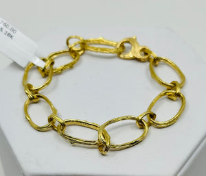 Aaron Henry gold twig bracelet