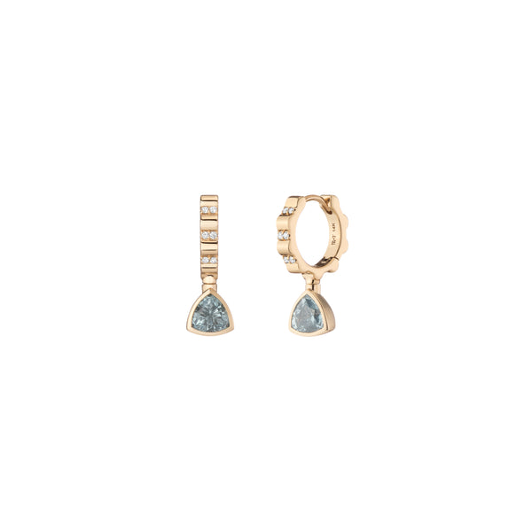 Mined + Found  Alter Ego Grey Spinel Convertible Earrings