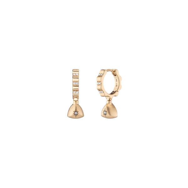 Mined + Found  Alter Ego Grey Spinel Convertible Earrings