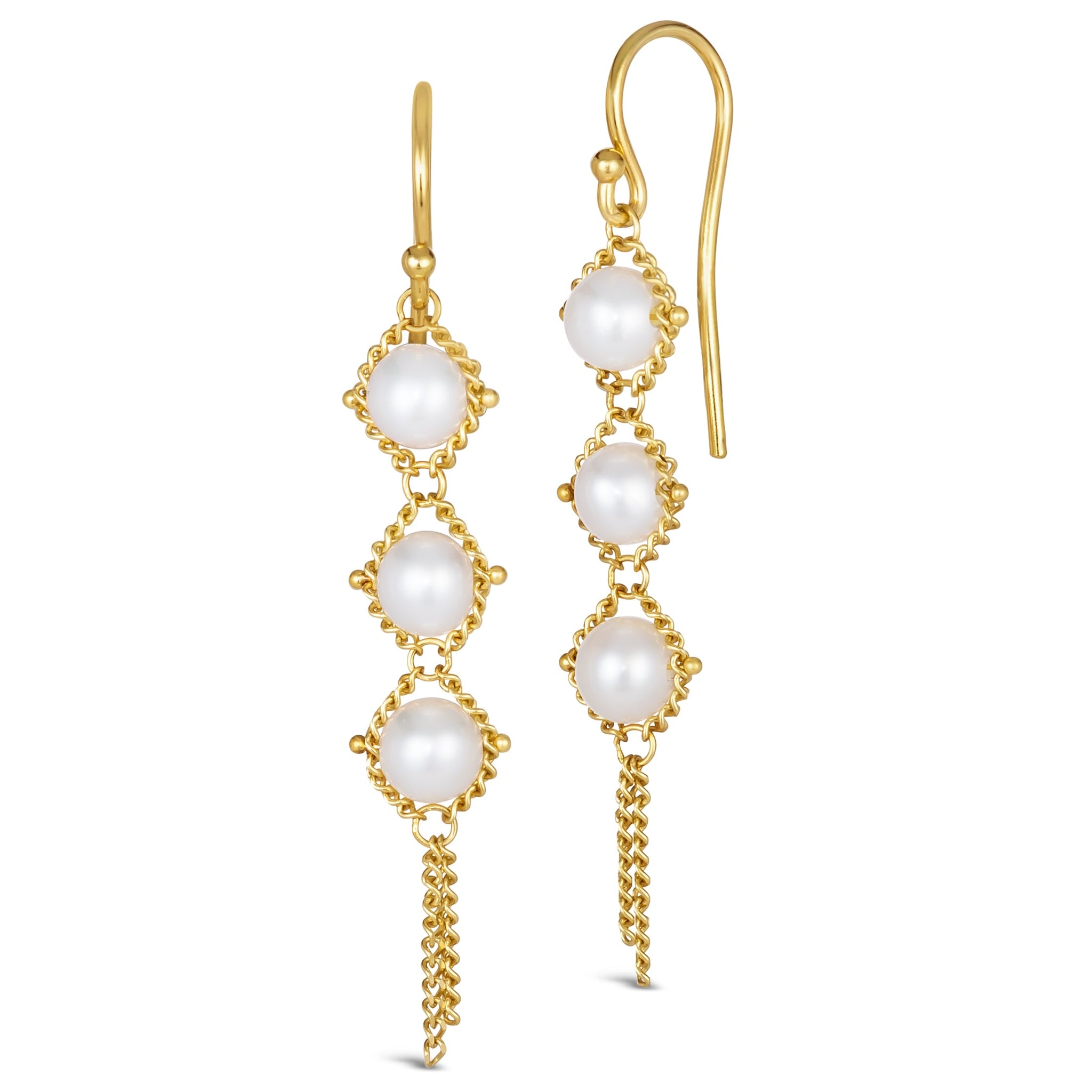 Akoya pearl drop earrings