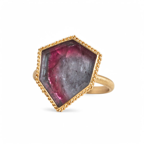Multicolor Tourmaline ring