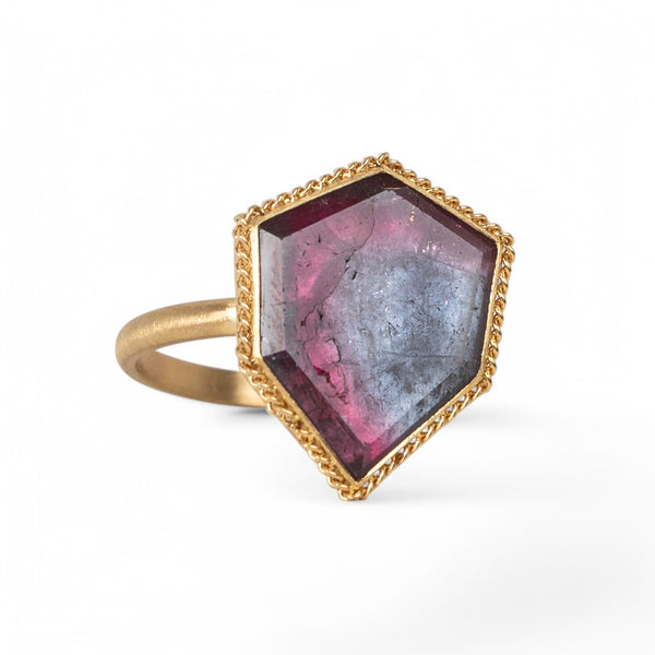 Multicolor Tourmaline ring