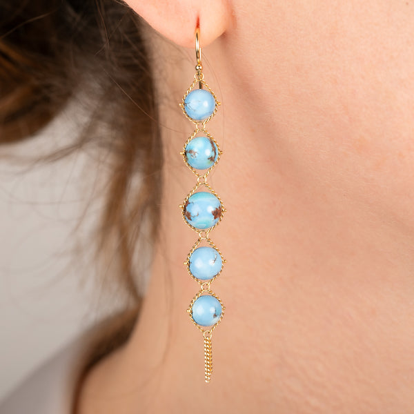 Golden Hills Turquoise earrings