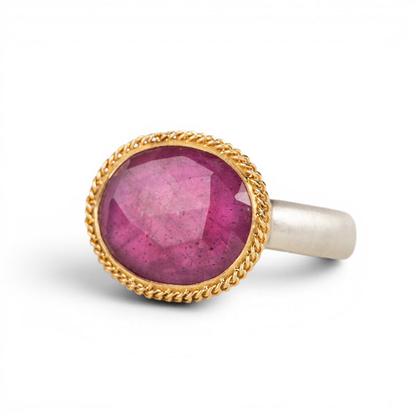Sapphire SS Ring