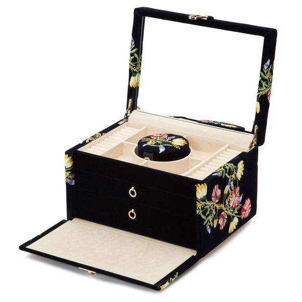 Wolf Zoe Medium Jewelry Box - Indigo