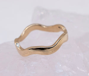 Halsted Gold Wavy Ring
