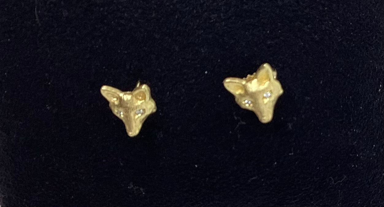 Erica Molinari Baby fox Stud Earrings