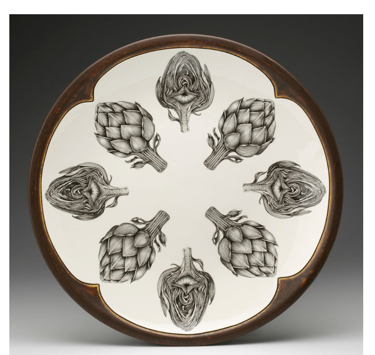 Small Round Platter Artichoke