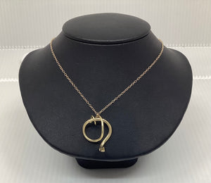 14K Serpent  pendant
