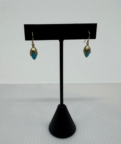 Gold and Turq bud drops