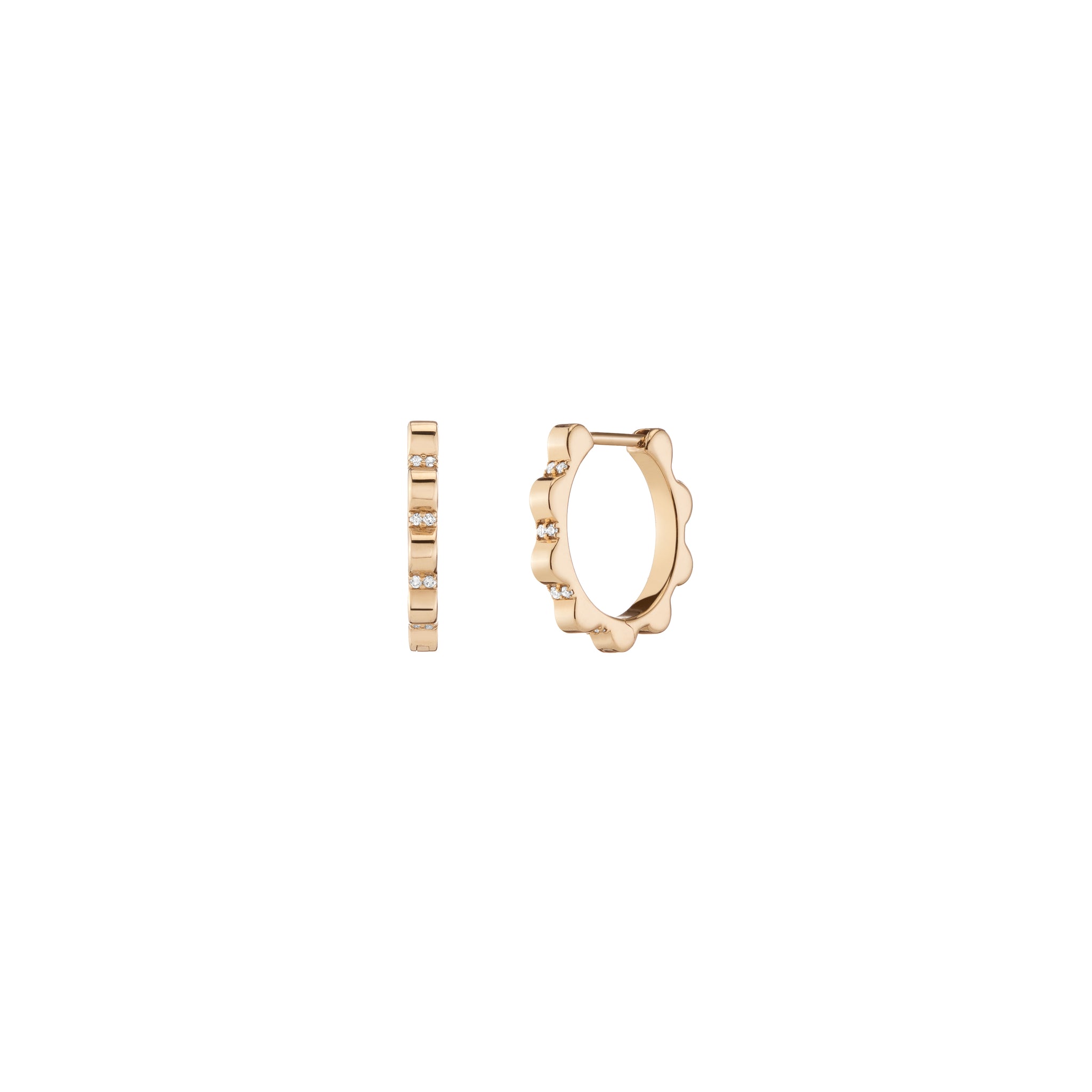 Mined + Found Lace Mini Hoop Earrings