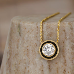 Lab Diamond Pendant Necklace