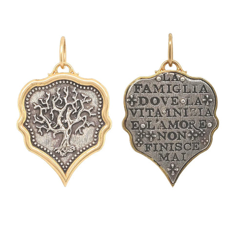 Erica Molinari Teardrop Tree of Life Charm