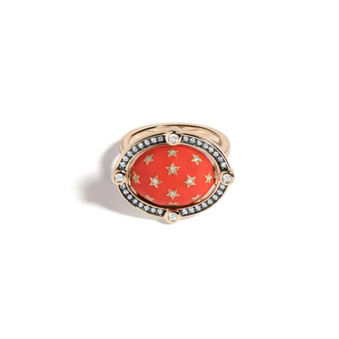 Mined + Found Reversible Compass Ring