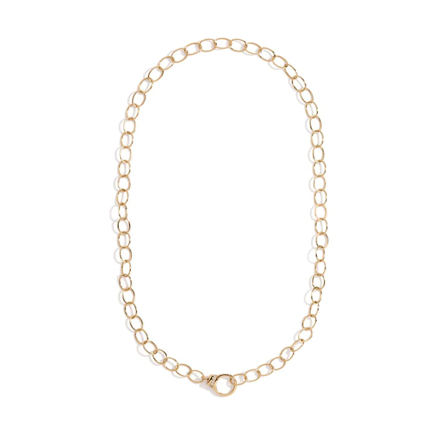 Mined + Found Large Oval LInk chain w/ diamond clasp