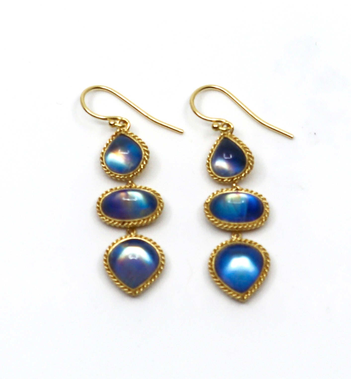 Moonstone Triple Earring