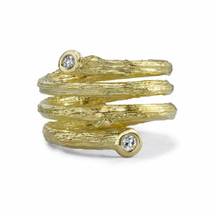 Olive Branch Coil Ring