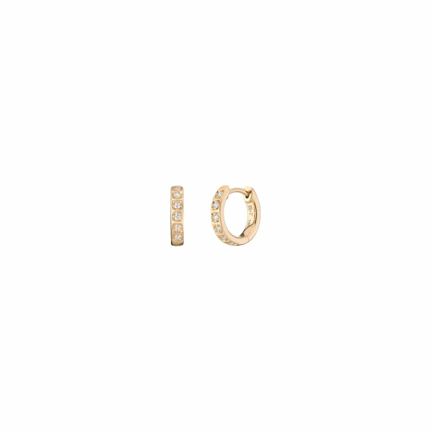 Mined + Found  Lucky Star Huggie Hoops
