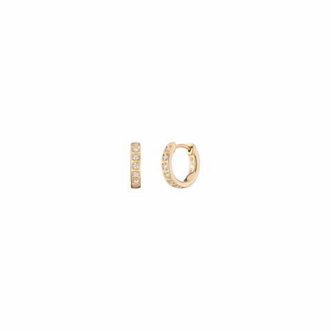 Mined + Found  Lucky Star Huggie Hoops