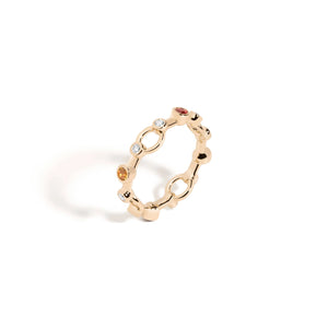 Mined + Found Pathway Ring, warm mix & diamond