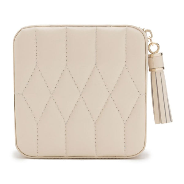Wolf Caroline Zip Travel Case--Ivory