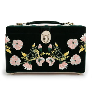 Wolf Zoe Medium Jewelry Box - Green