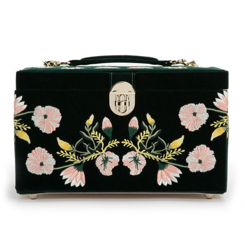 Wolf Zoe Medium Jewelry Box - Green