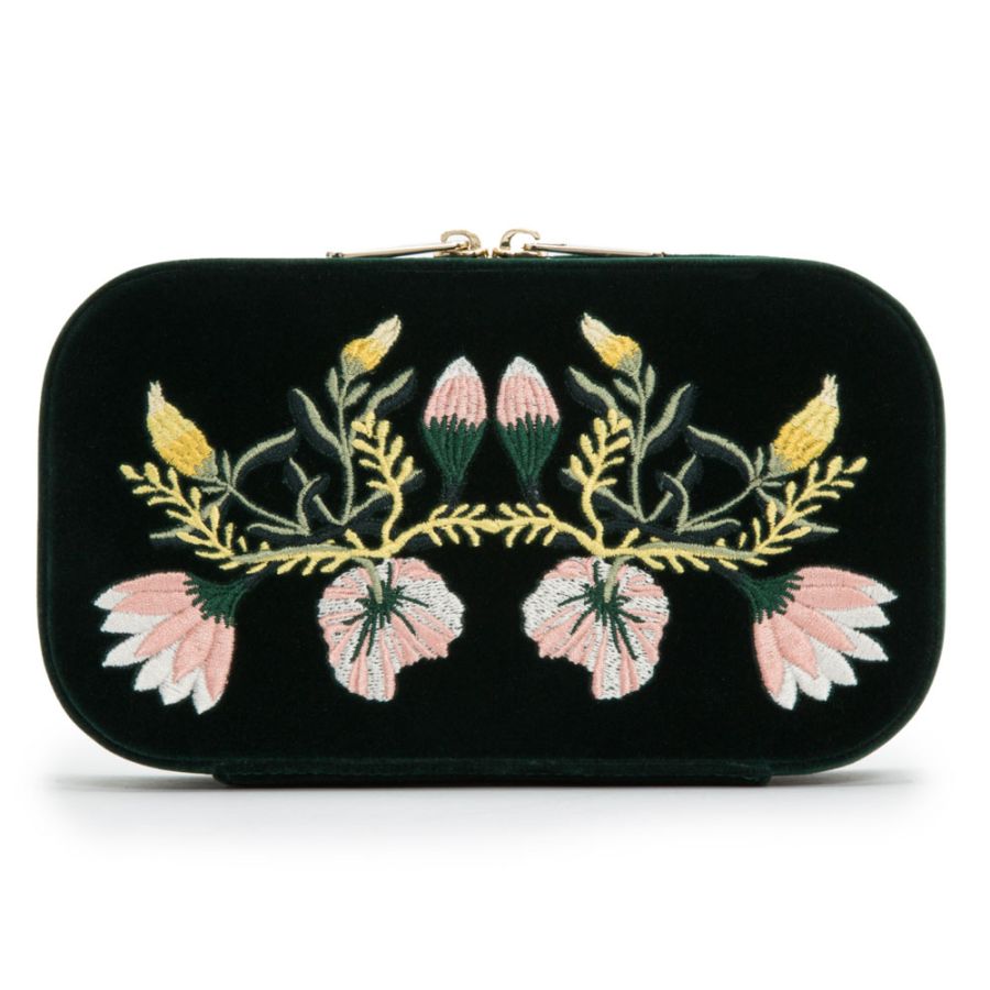 Wolf Zoe Travel Zip Case--Forest Green