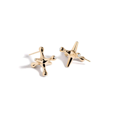 Mined + Found Reminisce Jacks Earrings, Diamond