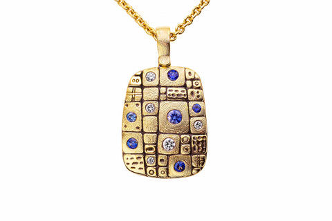 Alex Sepkus 18K Sapphire & Diamond 'Old Pathway' pendant