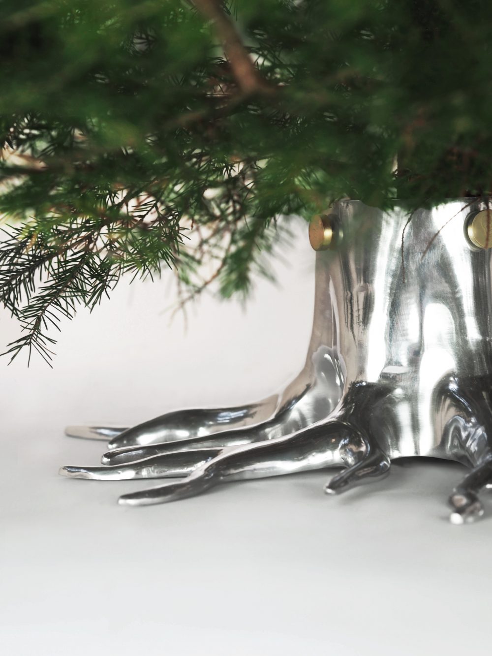 アンティーク雑貨 Tree Stand Christmas Tree Stand - Silver – Underscore Art
