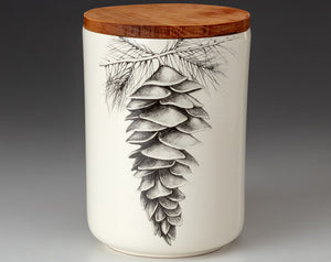 Medium Canister with Lid - Pine Cone