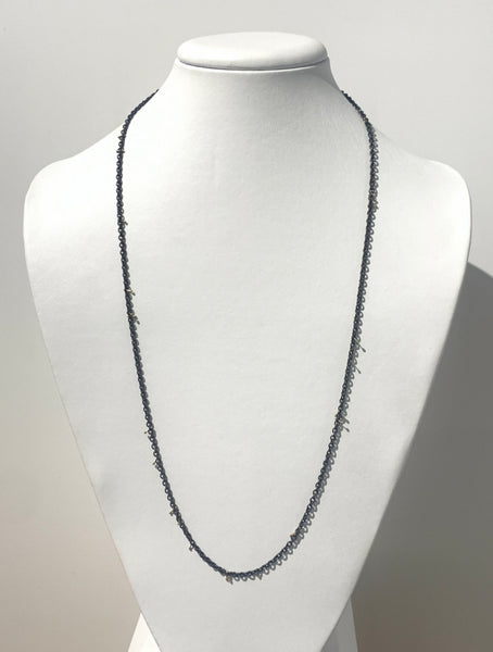Oxidized Silver Chain Necklace
