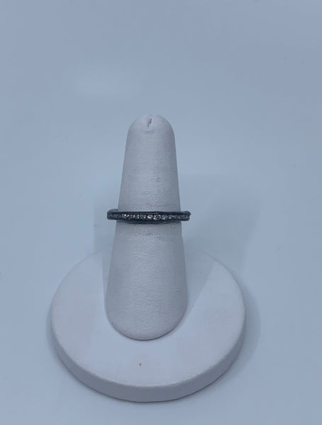 Silver Irregular Channel Ring