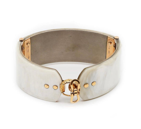 White Zebu Horn Bracelet