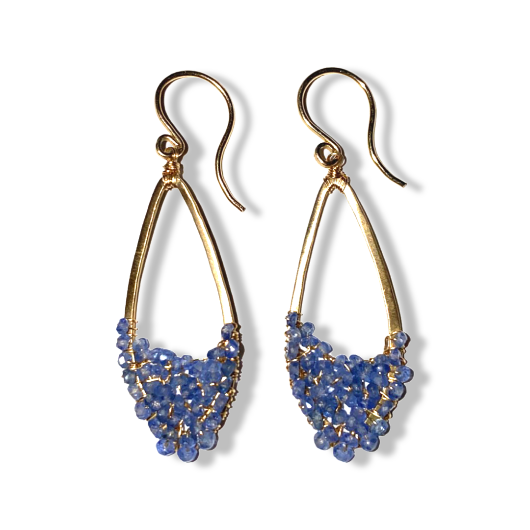 Blue Sapphire Earrings