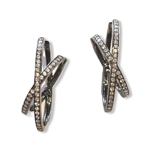 X Diamond Earrings