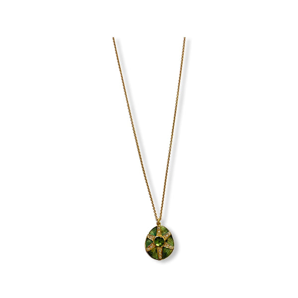 Mandala Trapiche Emerald Necklace