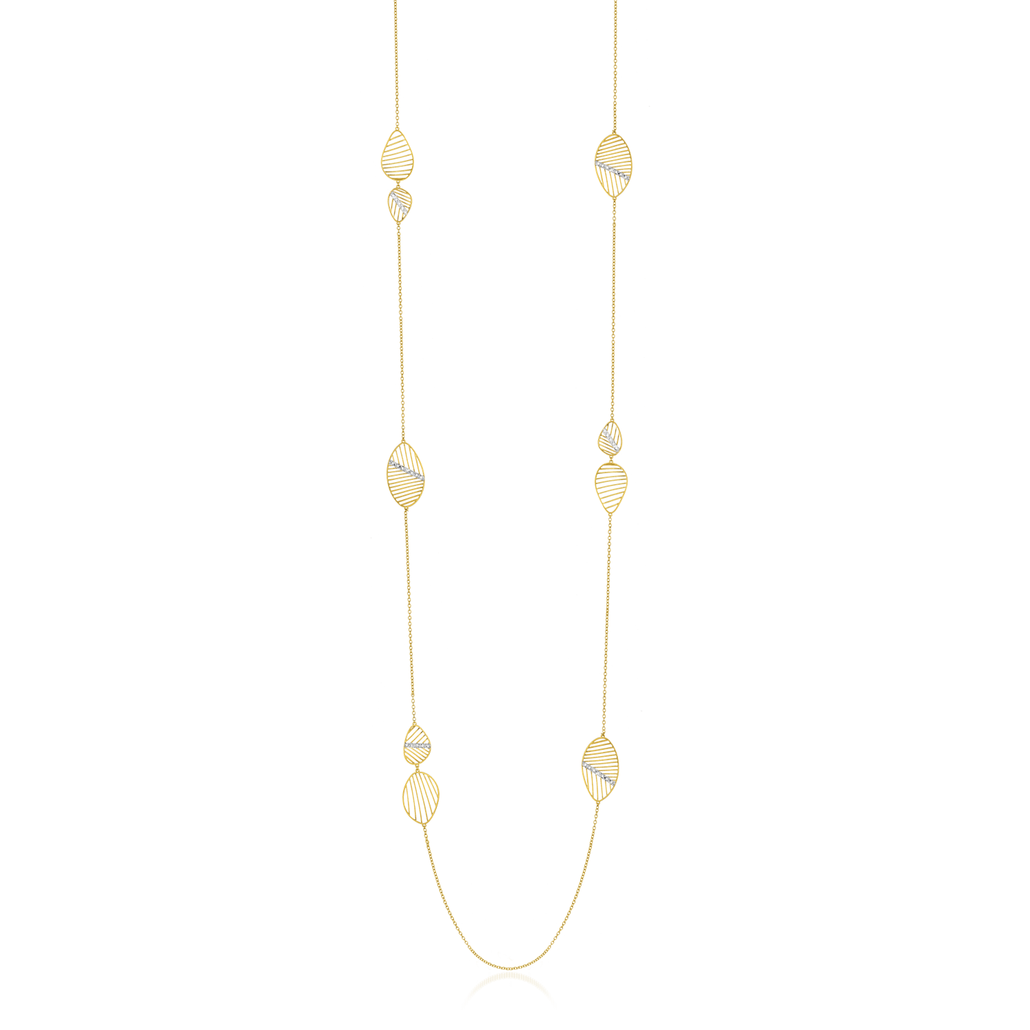TRIBE Gold Necklace with Diamonds